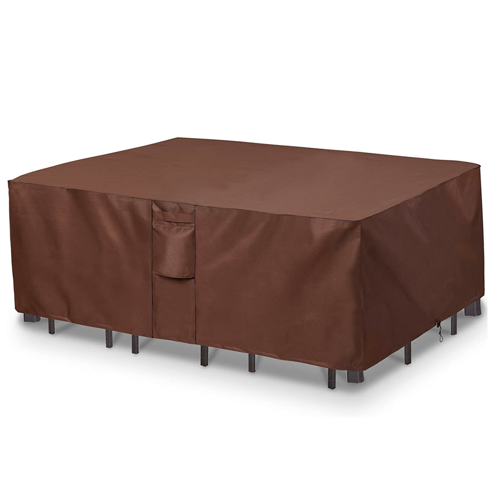 Outdoor Furniture Sunbrella - สีน้ําตาล 420D HEAVY DUTY กันน้ํากลางแจ้ง Patio