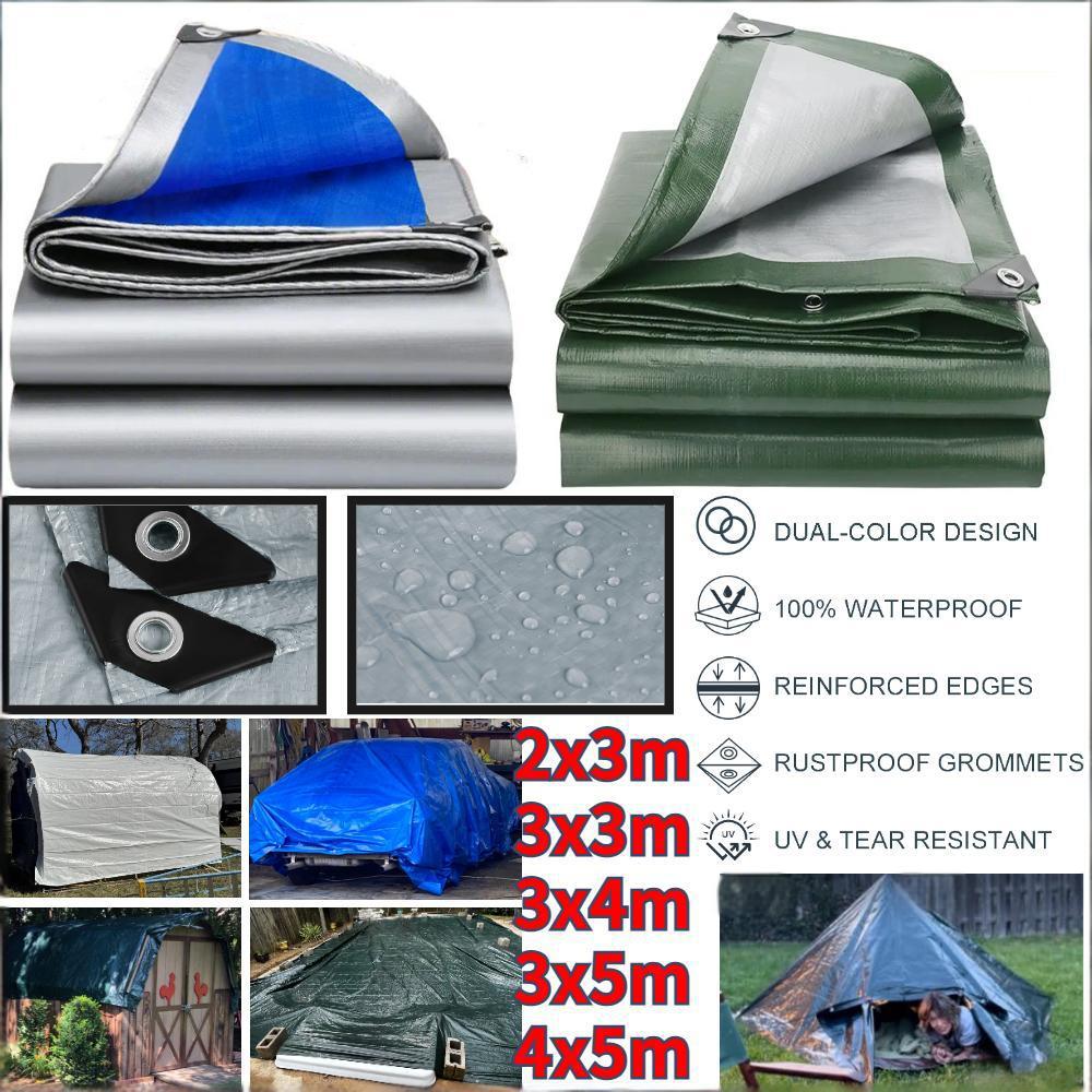 Outdoor Furniture Sunbrella - ผ้าใบกันน้ำ PE ขนาดใหญ่ ผ้าคลุมกันฝน ผ้าใบคลุมหลังคา กันสาด