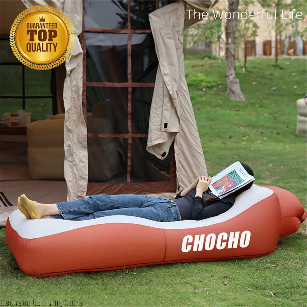 Outdoor Furniture Nearby - เตียงโซฟาเป่าลมสุดหรู - ดีไซน์ไม่ม้วนกว้างพิเศษสําหรับชายหาด สวน และในร่ม |