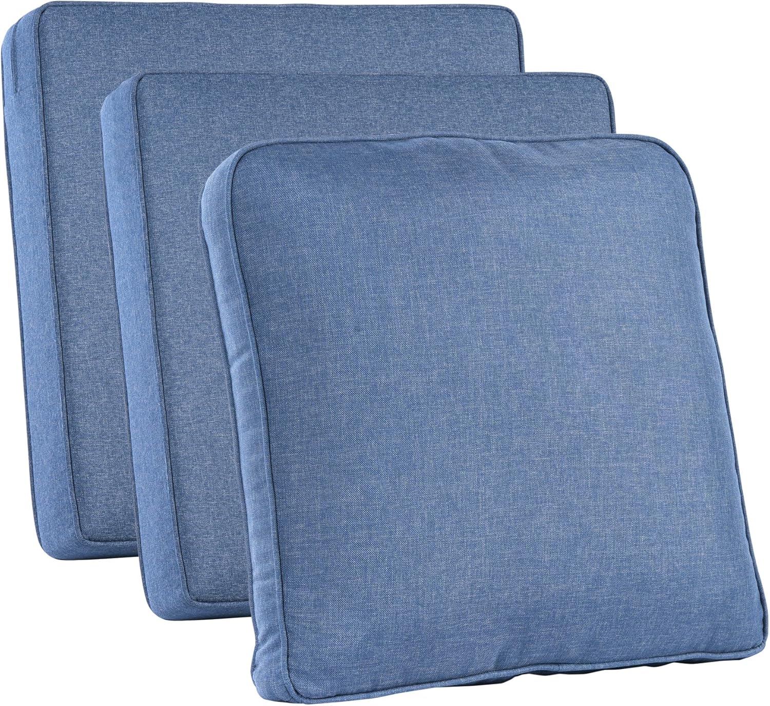 Outdoor Furniture Cushions - ผ้าคลุมเบาะเฟอร์นิเจอร์กลางแจ้ง สีน้ำเงินเดนิม กันน้ำ พร้อมซิป