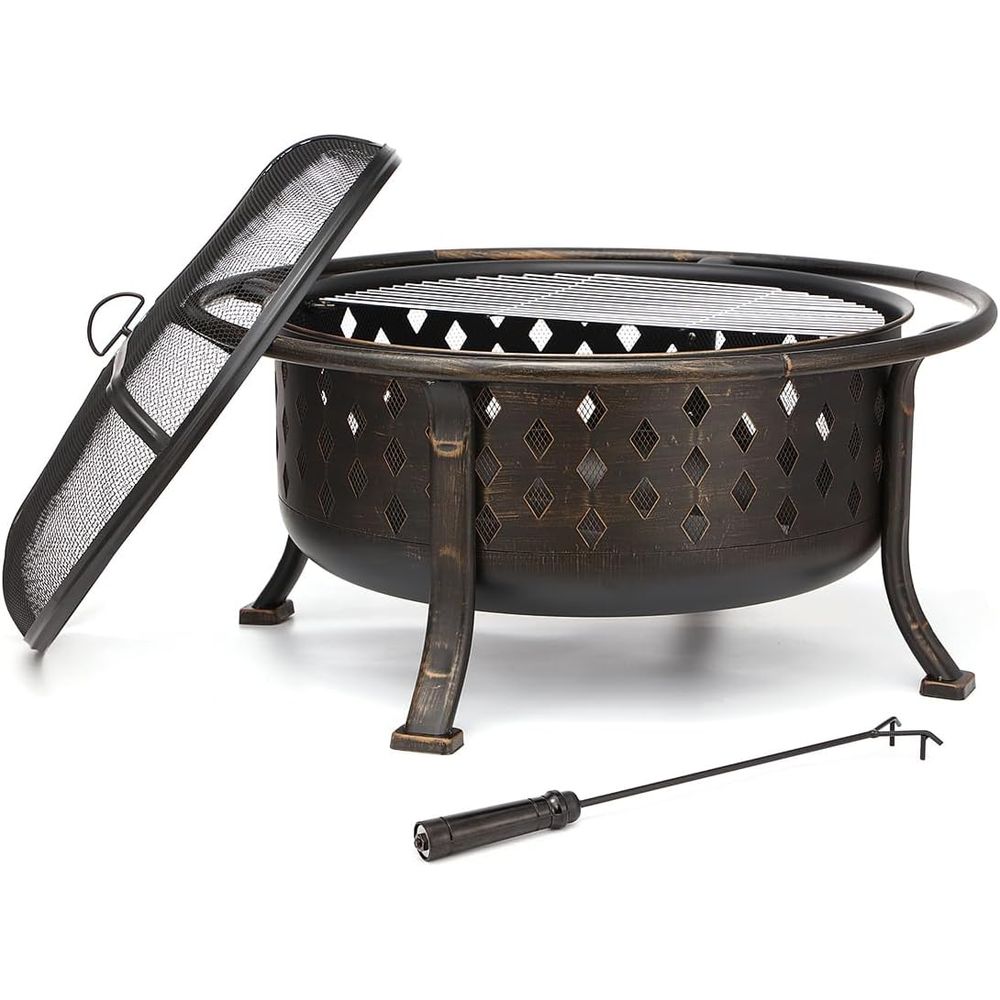 เตาผิงกลางแจ้งขนาด 36 นิ้ว สำห - Fire Pit Bowl บทวิจารณ์และราคา