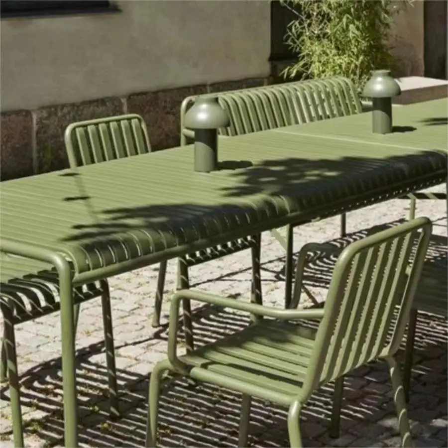 โต๊ะและเก้าอี้เหล็กดัดสไตล์โมเ - Outdoor Furniture For Cafe บทวิจารณ์และราคา