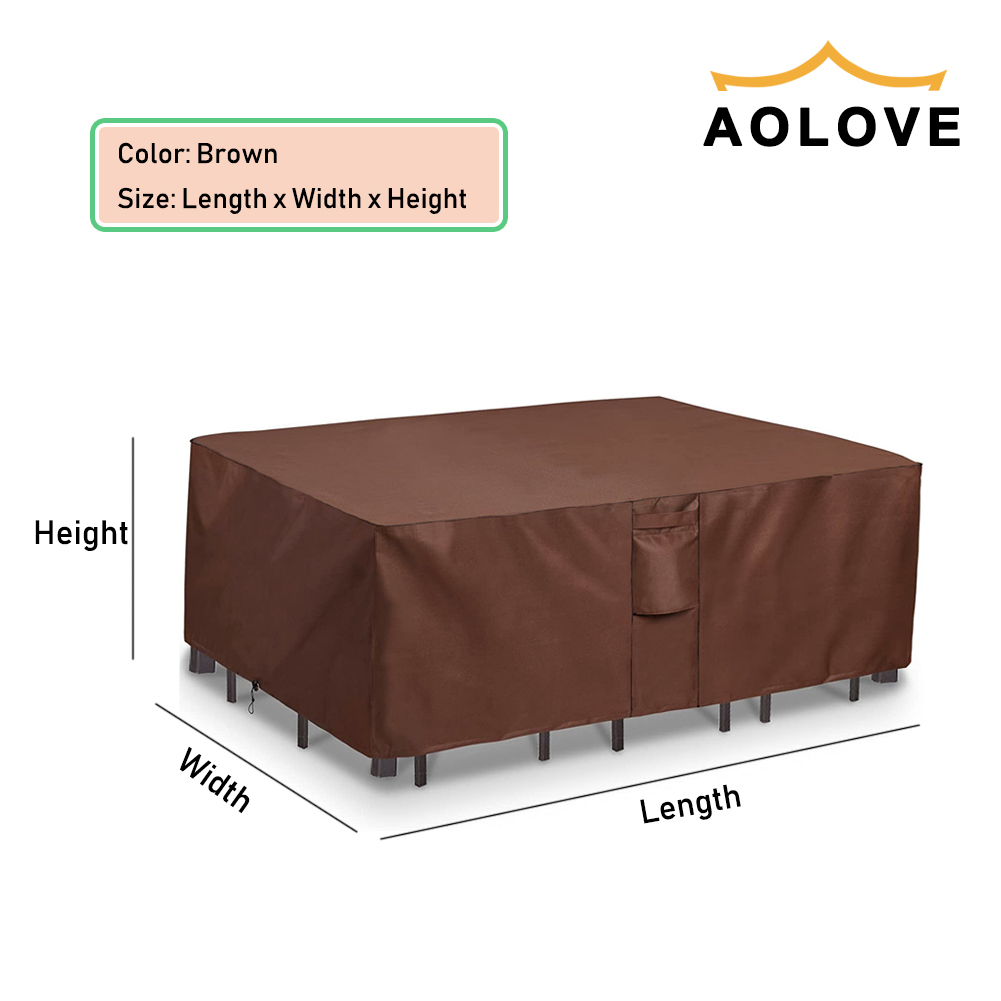 สีน้ําตาล 420D HEAVY DUTY กันน - Outdoor Furniture Sunbrella บทวิจารณ์และราคา