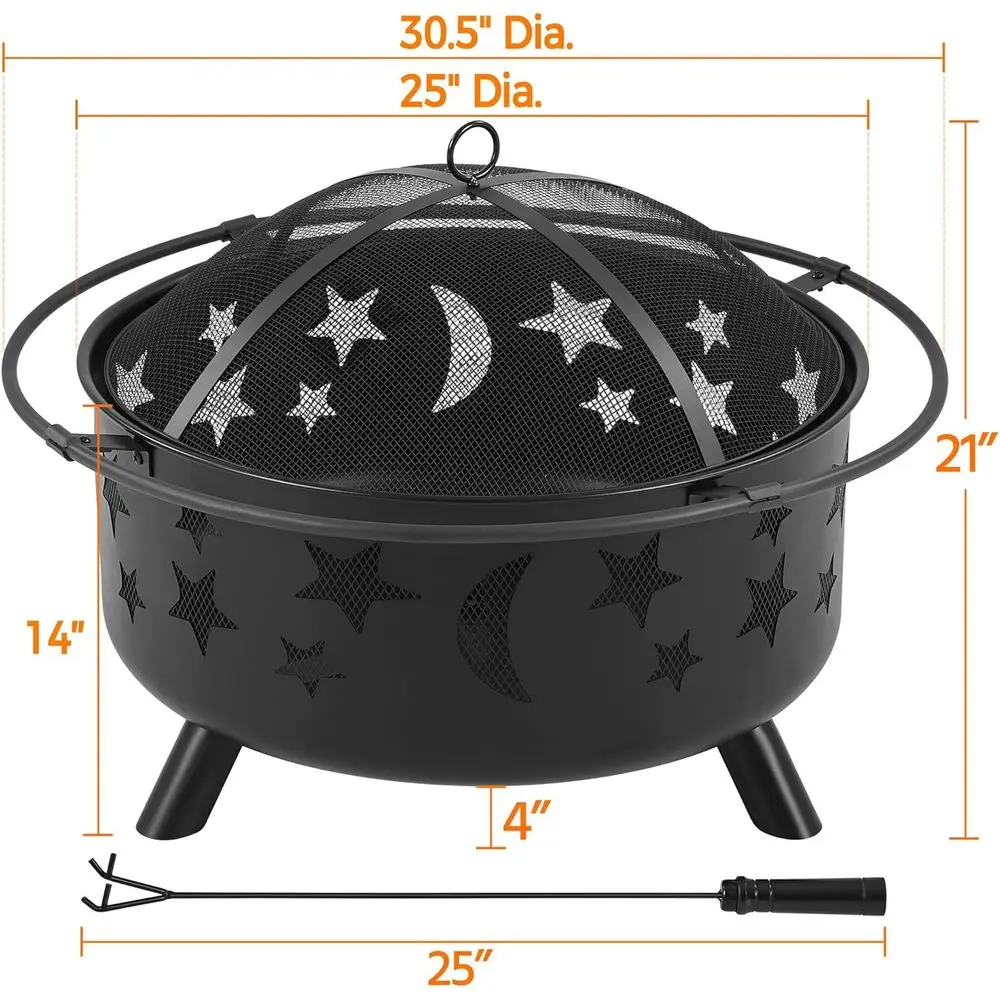เตาผิงกลางแจ้งขนาดใหญ่พร้อมชาม - Fire Pit Bowl บทวิจารณ์และราคา
