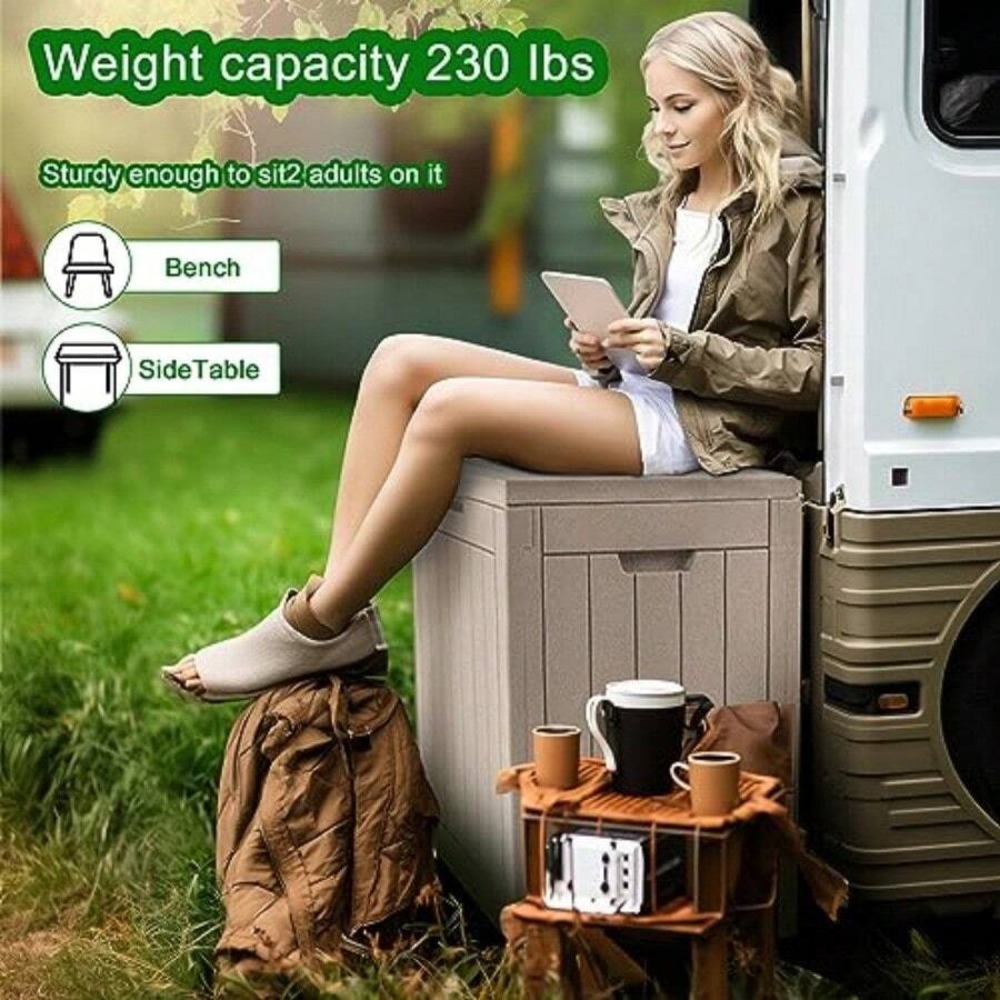 กล่องเก็บของกลางแจ้งแบบล็อคได้ - Outdoor Furniture Cushions บทวิจารณ์และราคา