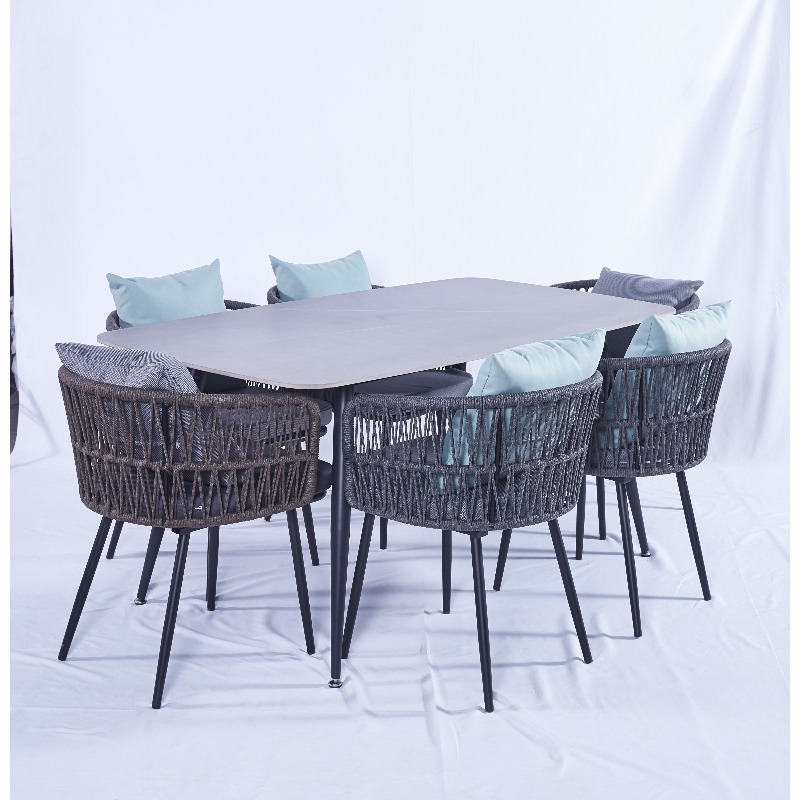 เฟอร์นิเจอร์กลางแจ้งแบบเชือกถั - Outdoor Furniture For Cafe บทวิจารณ์และราคา