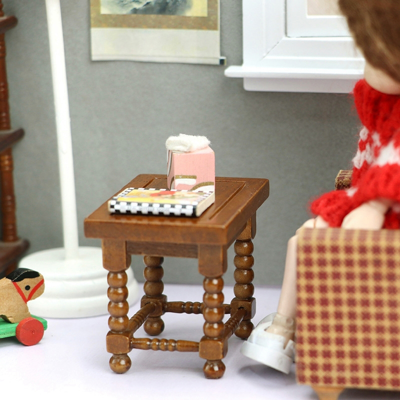 โต๊ะกลมจิ๋วสำหรับบ้านตุ๊กตา ขน - Outdoor Furniture Wood บทวิจารณ์และราคา