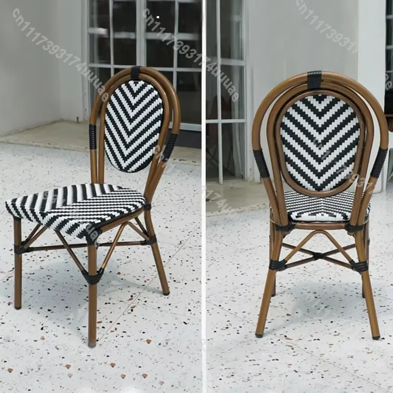 เก้าอี้หวายแบบซ้อนได้ สไตล์เฟร - Outdoor Furniture For Cafe บทวิจารณ์และราคา