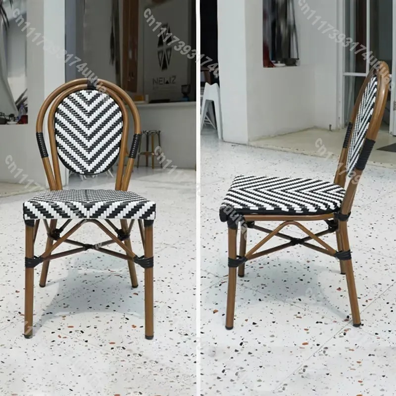 เก้าอี้หวายแบบซ้อนได้ สไตล์เฟร - Outdoor Furniture For Cafe บทวิจารณ์และราคา