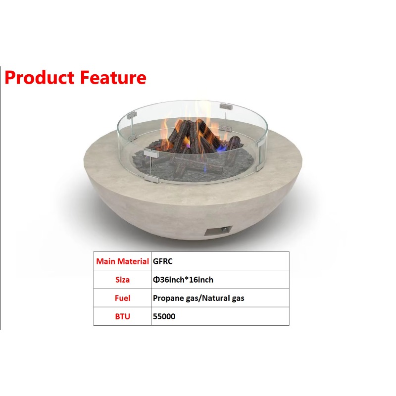 【ขายดี】โต๊ะเตาไฟ GFRC ขนาด 36  - Fire Pit Bowl บทวิจารณ์และราคา