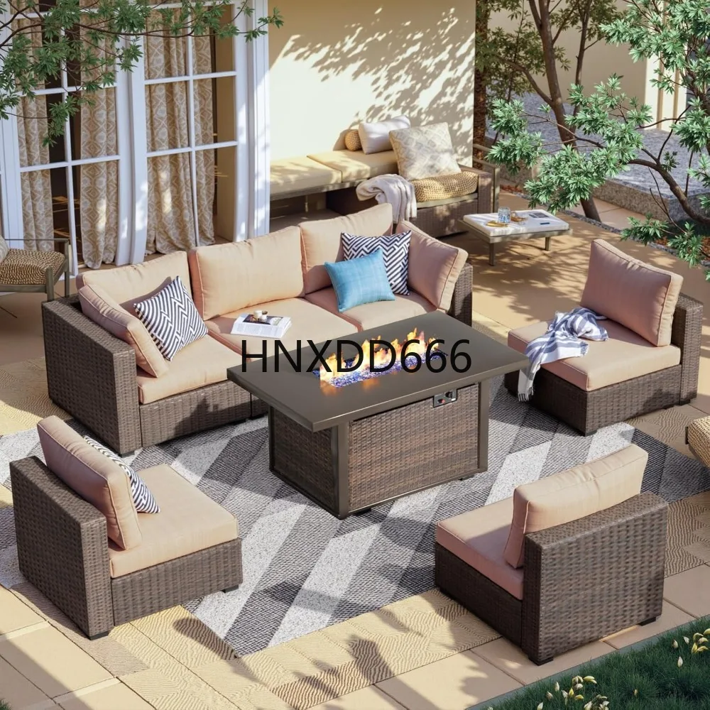 ชุดเฟอร์นิเจอร์ลานบ้าน 7 ชิ้น  - Outdoor Furniture Fire Pit บทวิจารณ์และราคา