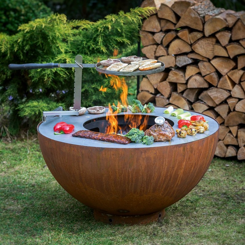 เตาย่างบาร์บีคิวขนาดใหญ่แบบใช้ - Fire Pit Bowl บทวิจารณ์และราคา