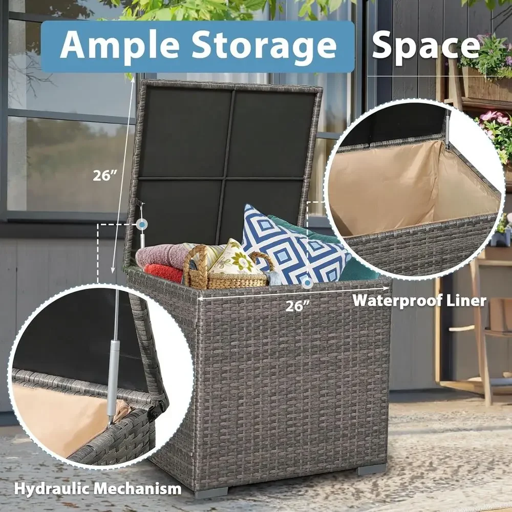ชุดเฟอร์นิเจอร์ลานบ้าน 8 ชิ้น  - Outdoor Furniture Fire Pit บทวิจารณ์และราคา