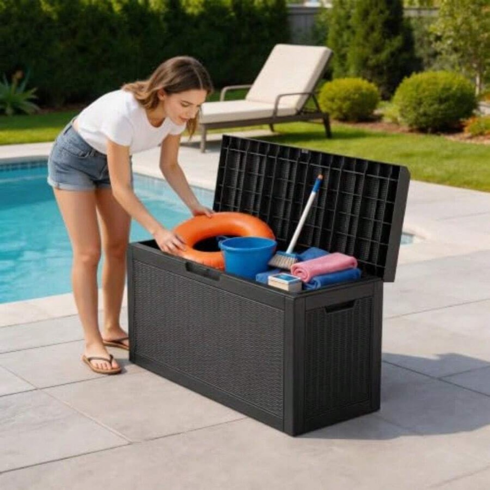 กล่องเก็บของกลางแจ้ง กล่องเก็บ - Outdoor Furniture Cushions บทวิจารณ์และราคา