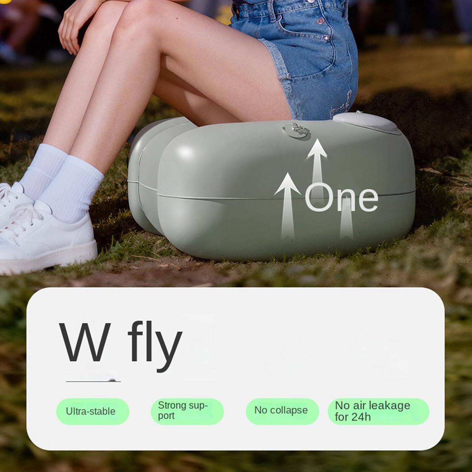 เก้าอี้พกพาแบบเป่าลมหนานุ่ม เบ - Outdoor Furniture Nearby บทวิจารณ์และราคา