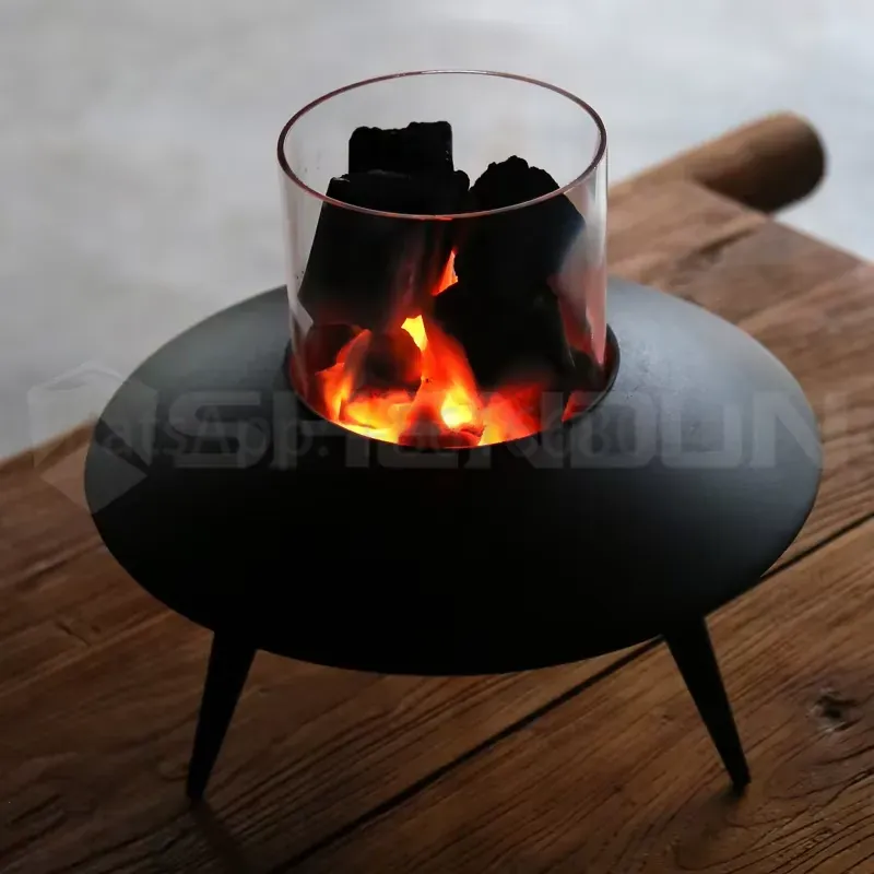 เตาไฟแบบพกพาสำหรับเผาถ่านและไม - Fire Pit Bowl บทวิจารณ์และราคา
