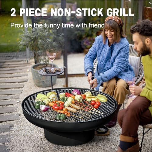 โต๊ะเตาไฟขนาด 32 นิ้ว พร้อมฝาป - Fire Pit Bowl บทวิจารณ์และราคา