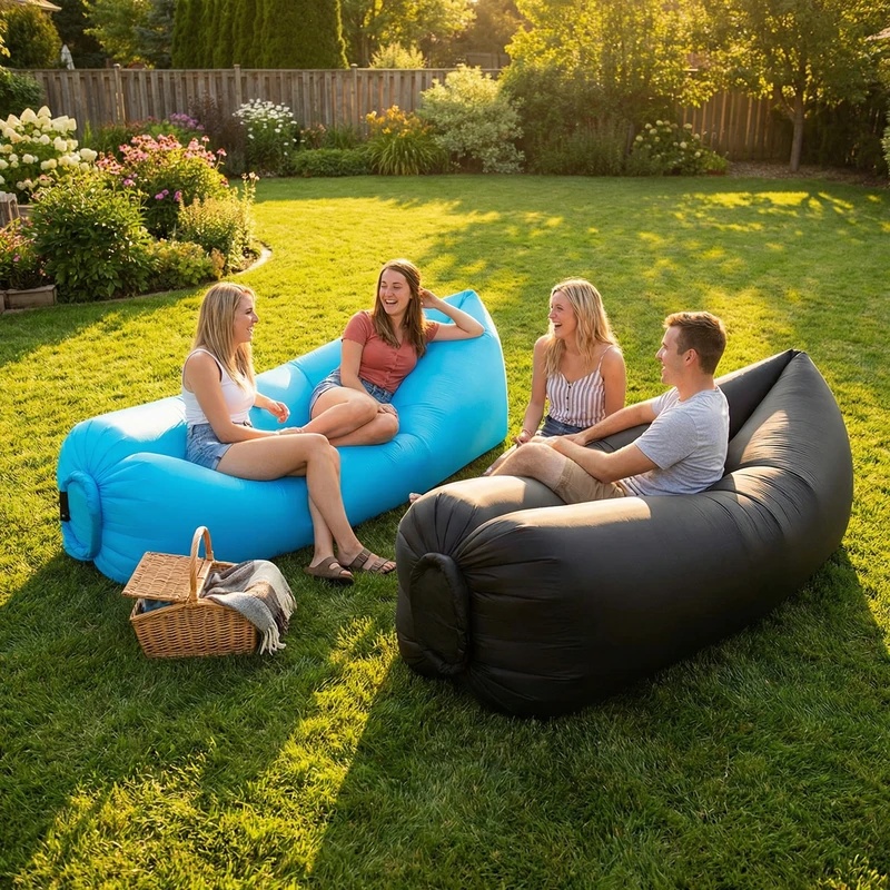 โซฟาเป่าลมแบบพกพา น้ำหนักเบา ก - Outdoor Furniture Nearby บทวิจารณ์และราคา