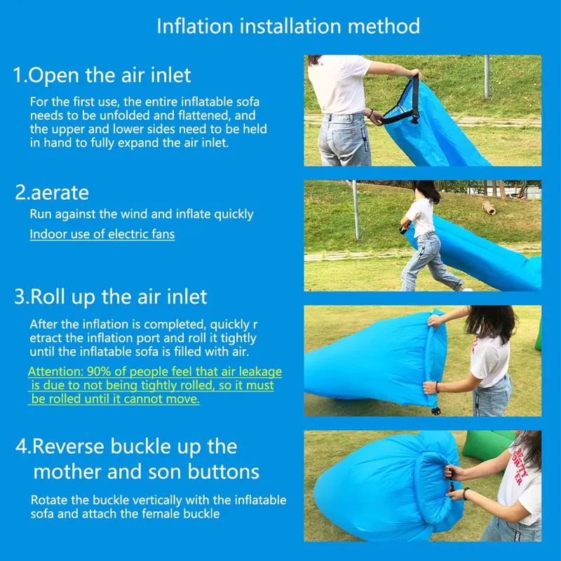 โซฟาเป่าลมแบบพกพา น้ำหนักเบา ก - Outdoor Furniture Nearby บทวิจารณ์และราคา