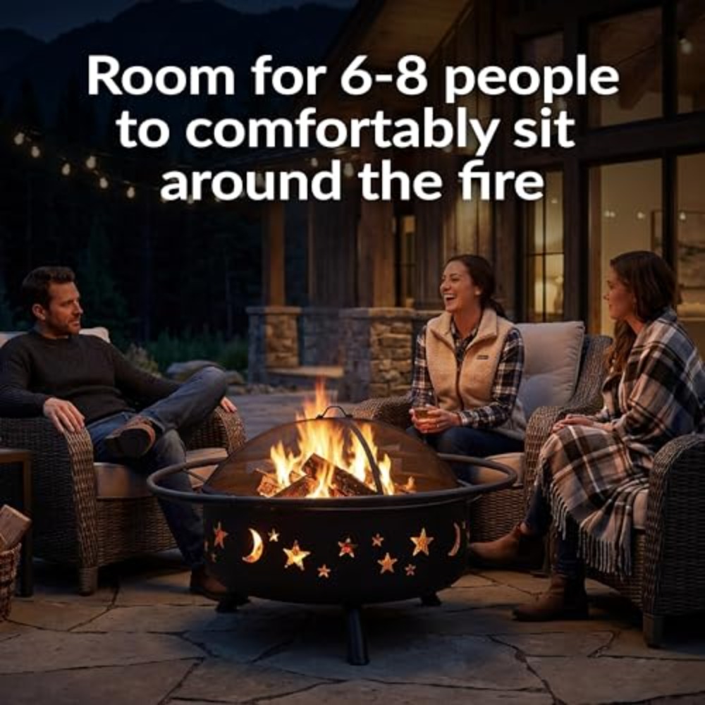 เตาผิงกลางแจ้งขนาดใหญ่ 42 นิ้ว - Fire Pit Bowl บทวิจารณ์และราคา