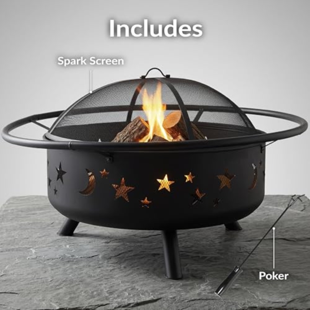 เตาผิงกลางแจ้งขนาดใหญ่ 42 นิ้ว - Fire Pit Bowl บทวิจารณ์และราคา
