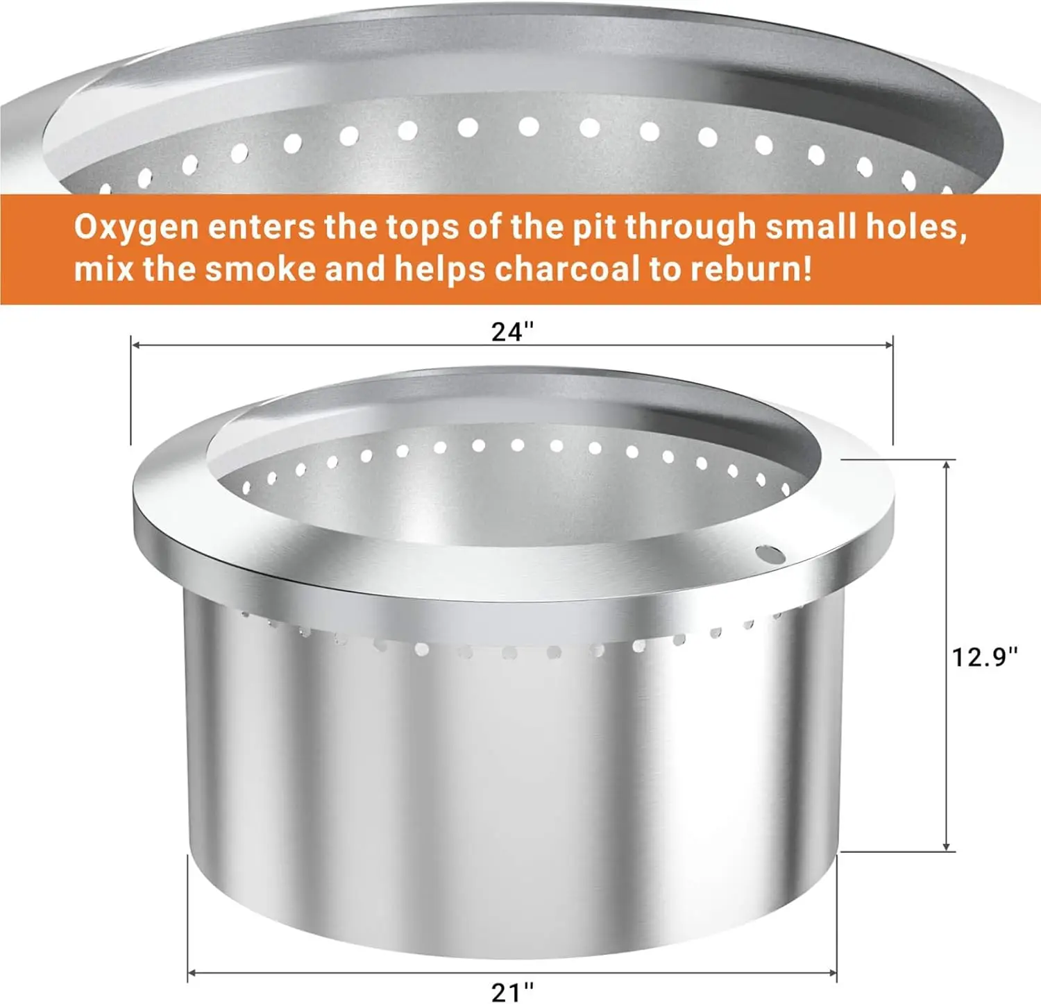 เตาไฟกลางแจ้งไร้ควันขนาด 24 นิ - Fire Pit Bowl บทวิจารณ์และราคา