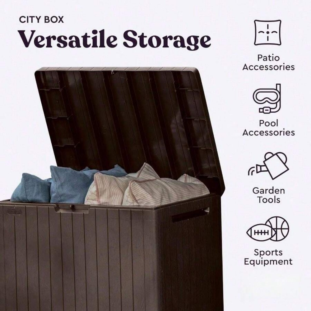 กล่องเก็บของกลางแจ้งขนาด 30 แก - Outdoor Furniture Cushions บทวิจารณ์และราคา