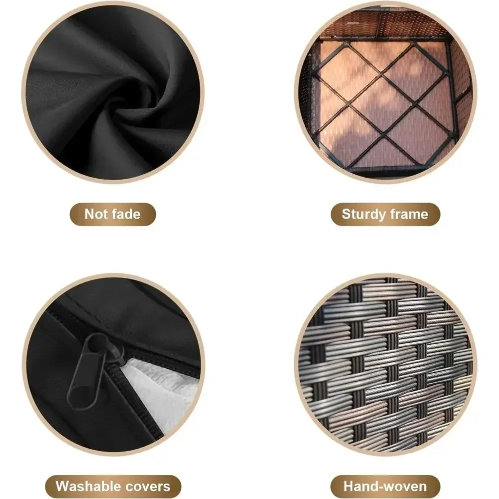 ชุดเฟอร์นิเจอร์ลานกลางแจ้ง 7 ช - Outdoor Furniture Fire Pit บทวิจารณ์และราคา