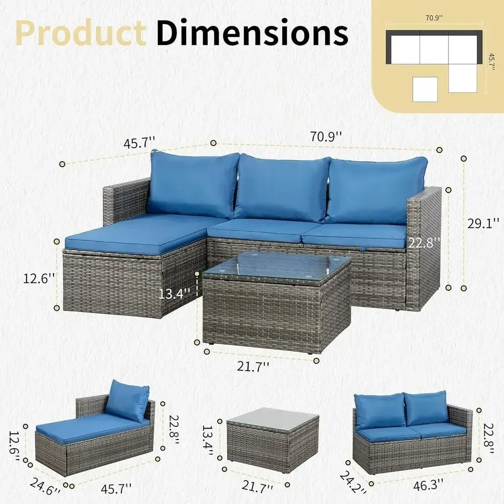 ชุดเฟอร์นิเจอร์หวายสำหรับลานกล - Outdoor Furniture Fire Pit บทวิจารณ์และราคา